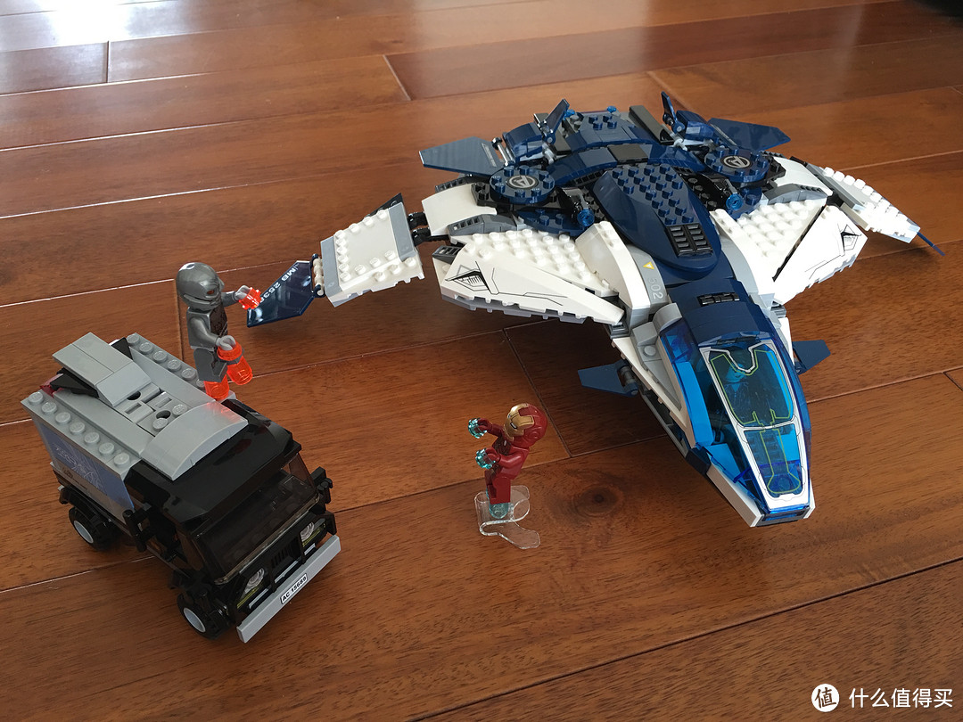 初入乐高坑：LEGO 乐高 76032 超级英雄系列 复仇者联盟2昆式喷射机城市追逐战