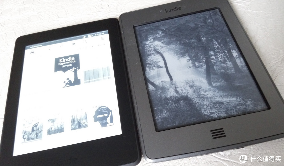 Amazon 亚马逊 Kindle Paperwhite 3 电子阅读器 开箱（附和kindle touch对比）