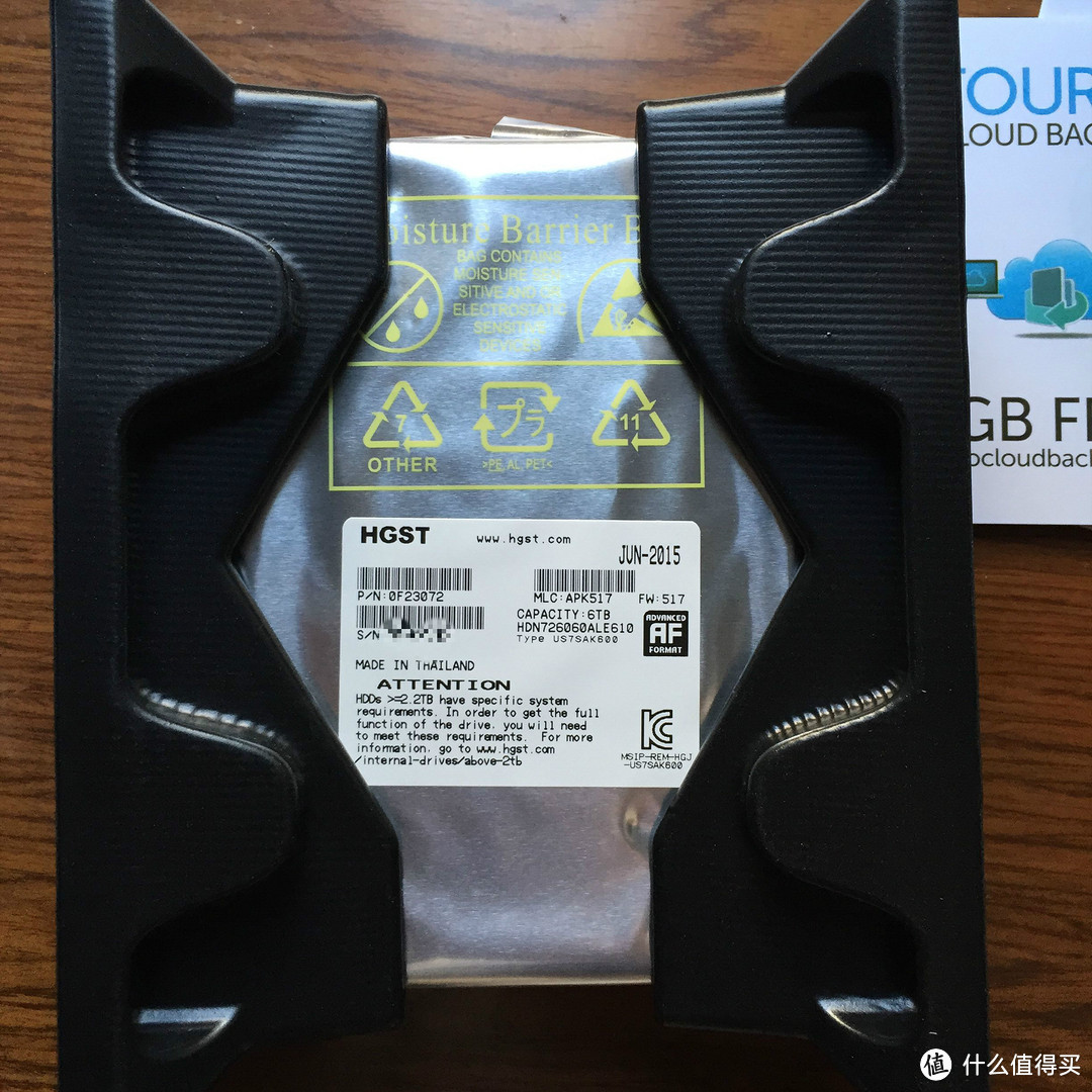 HGST 日立 6TB NAS硬盘 开箱