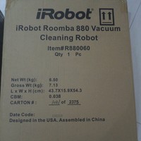 艾罗伯特 Roomba 880 扫地机器人开箱展示(主机|灯塔|边刷|过滤网|基座)