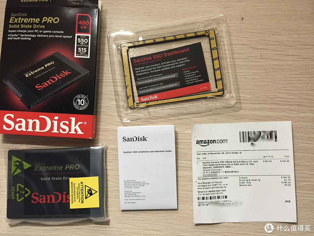 SanDisk 闪迪 Extreme PRO 480G SSD固态硬盘 购买与开箱