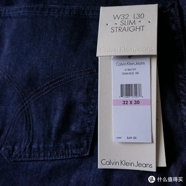 穿着舒服的Calvin Klein Slim Straight-Leg 牛仔裤 另附实际尺码