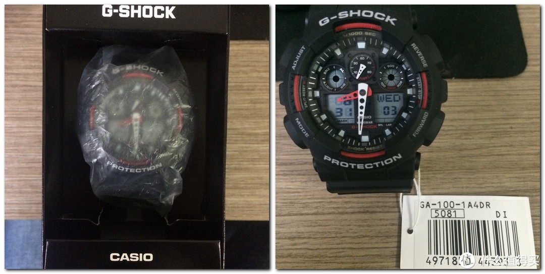 喜闻乐见：CASIO 卡西欧 G-SHOCK系列 GA-100-1A4运动手表