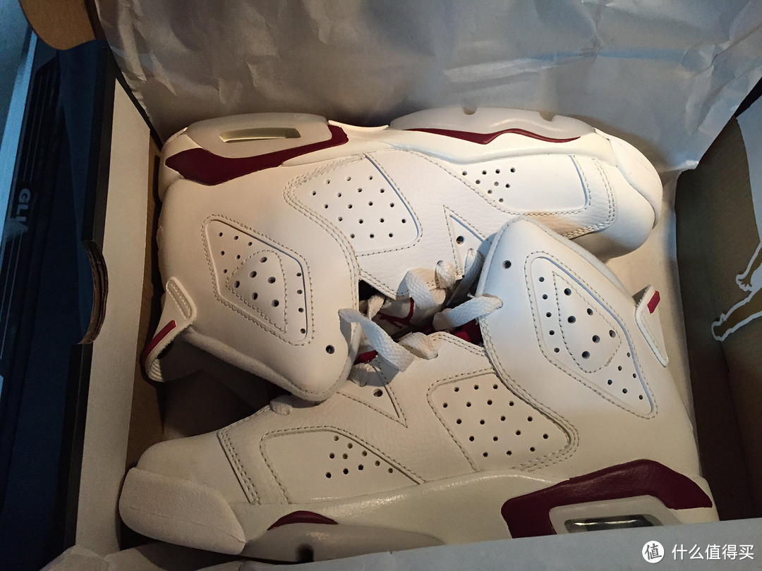 专卖店原价购入 Nike 耐克 AIR JORDAN 6 maroon 元年复刻魔力红 篮球鞋