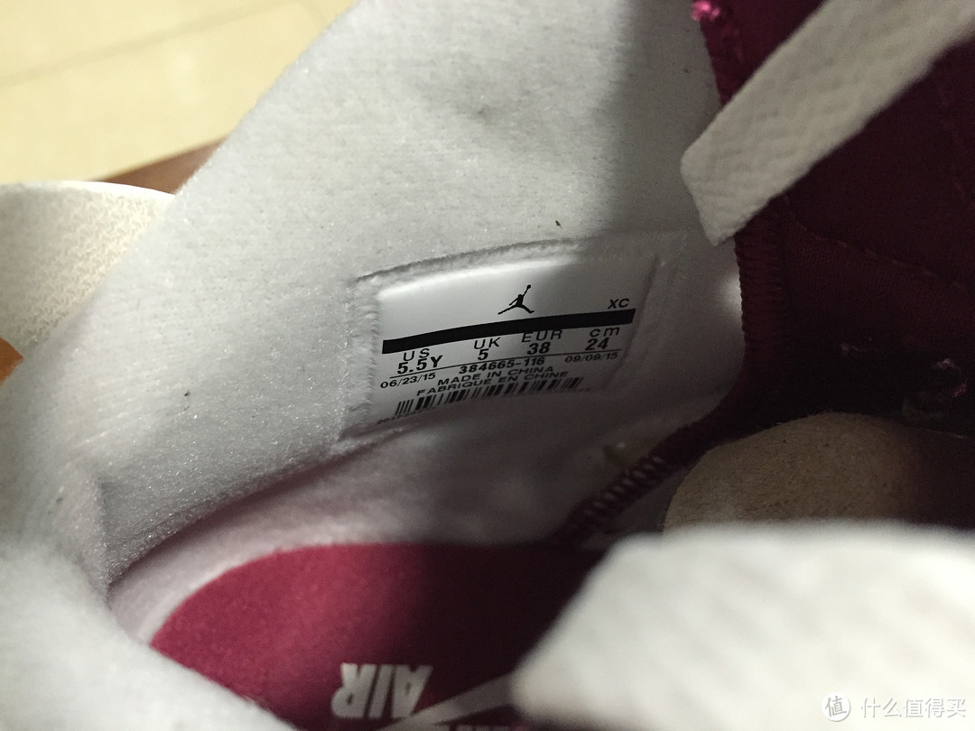 专卖店原价购入 Nike 耐克 AIR JORDAN 6 maroon 元年复刻魔力红 篮球鞋