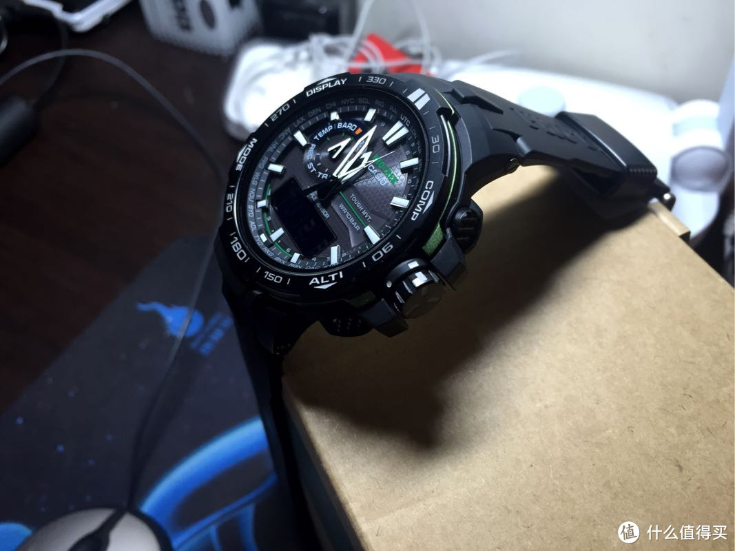 中亚秒入 CASIO 卡西欧 PRW6000Y-1A 男款太阳能电波登山腕表