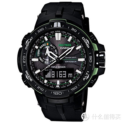 中亚秒入 CASIO 卡西欧 PRW6000Y-1A 男款太阳能电波登山腕表