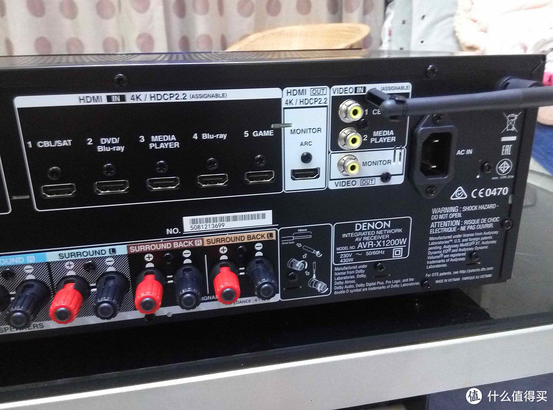 DENON 天龙 AVR-X1200W 7.2声道家用AV功放  开箱