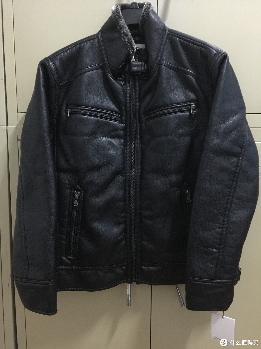 美亚转运购买 Calvin Klein Faux Moto Jacket 男款夹克