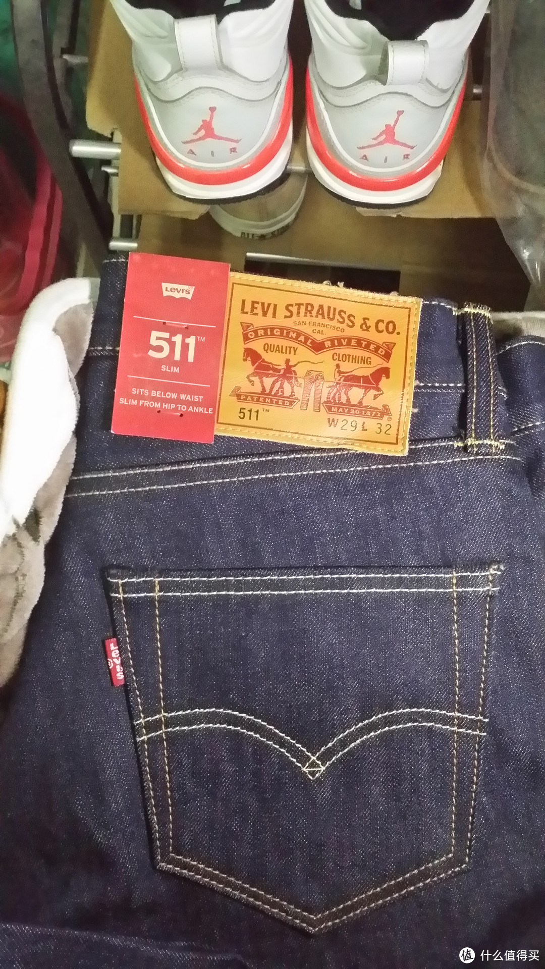 Levi's 李维斯 511 牛仔裤 赤耳原牛真人晒单