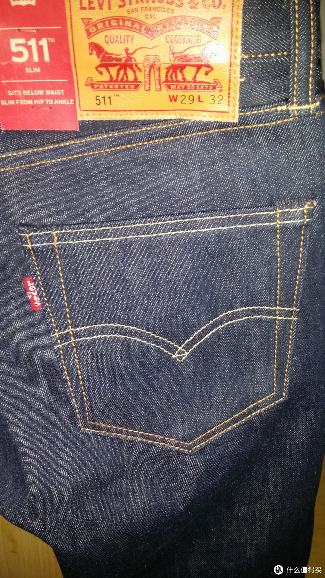 Levi's 李维斯 511 牛仔裤 赤耳原牛真人晒单