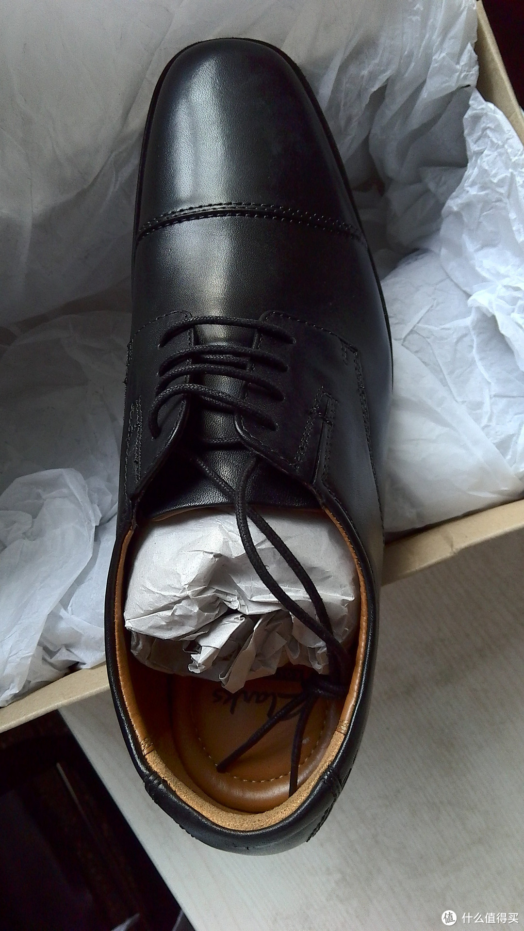 Clarks Men's Tilden Cap Oxford, Black Leather, 9 M US