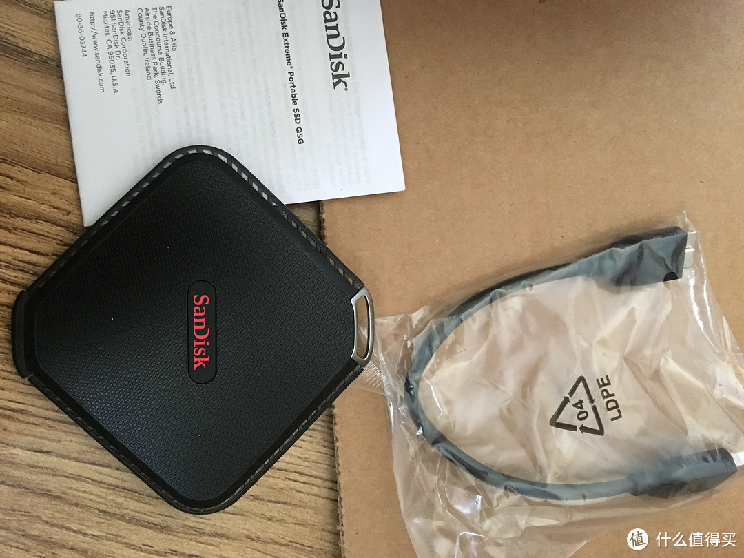 SanDisk Extreme 500 Portable SSD 240GB 移动硬盘开箱