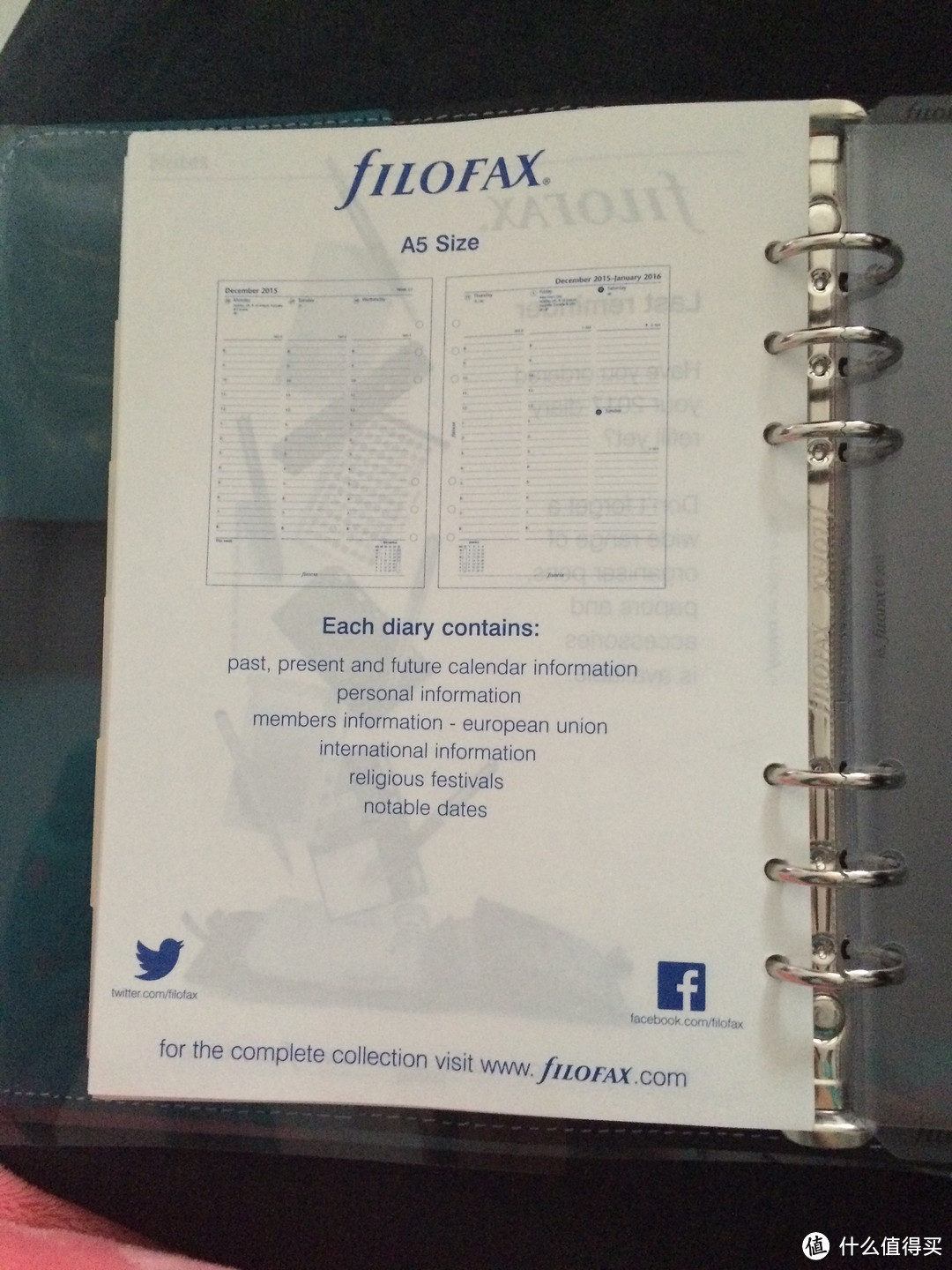 新年礼物第一波---Filofax Original 笔记本