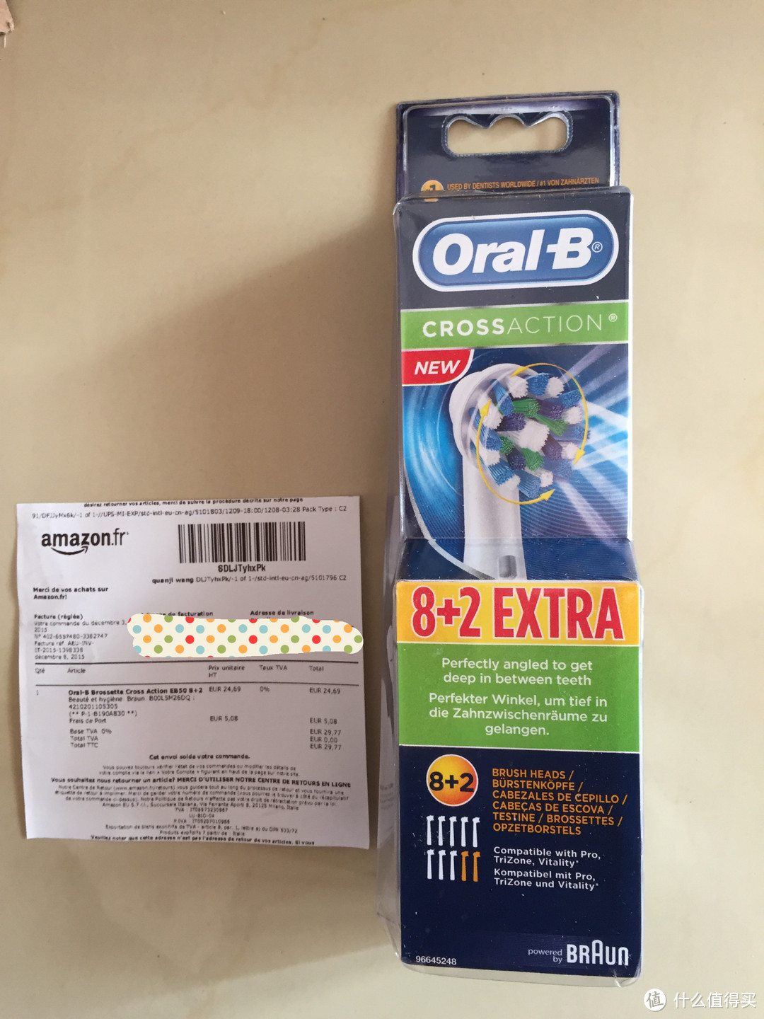 法亚直邮 Oral-B 欧乐-B EB50 多角度清洁型刷头 8+2支装