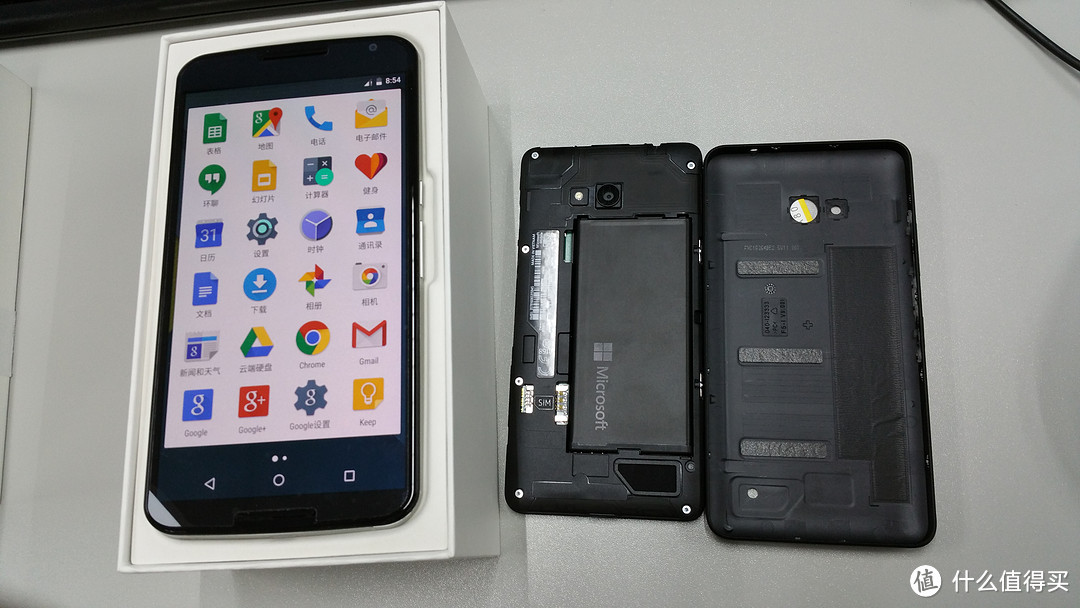 #有货自远方来#黑五败的信仰已到货：Google 谷歌 Nexus 6 XT1100 32GB 手机 & Microsoft 微软 Lumia 640 智能手机