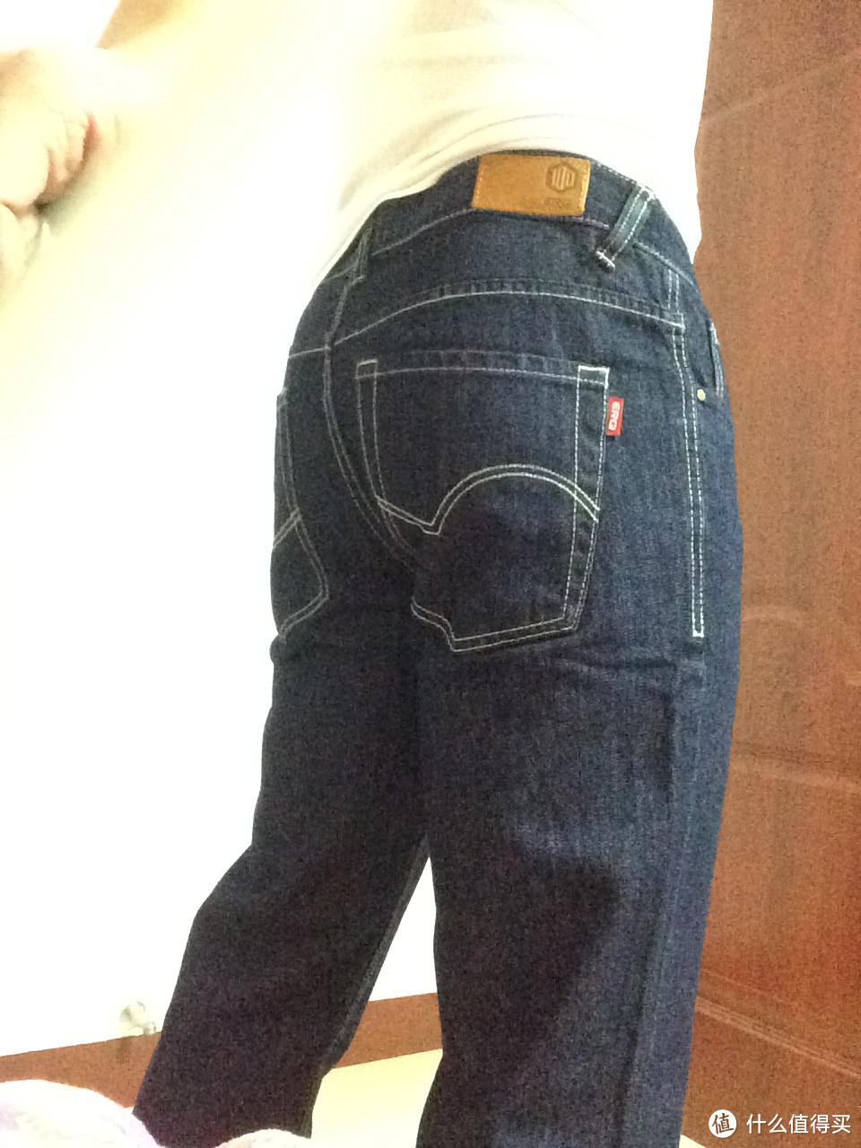 价值17.1元的ERQ牛仔裤低腰直筒90101