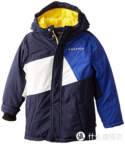 #有货自远方来# Nautica 诺帝卡 Colorblocked Snorkel Coat 男童防水羊羔绒外套（附尺码参考）