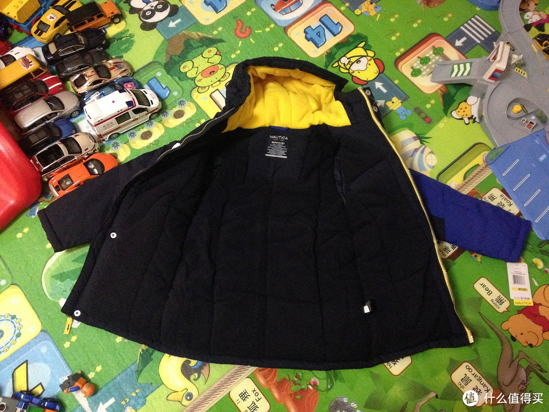 #有货自远方来# Nautica 诺帝卡 Colorblocked Snorkel Coat 男童防水羊羔绒外套（附尺码参考）