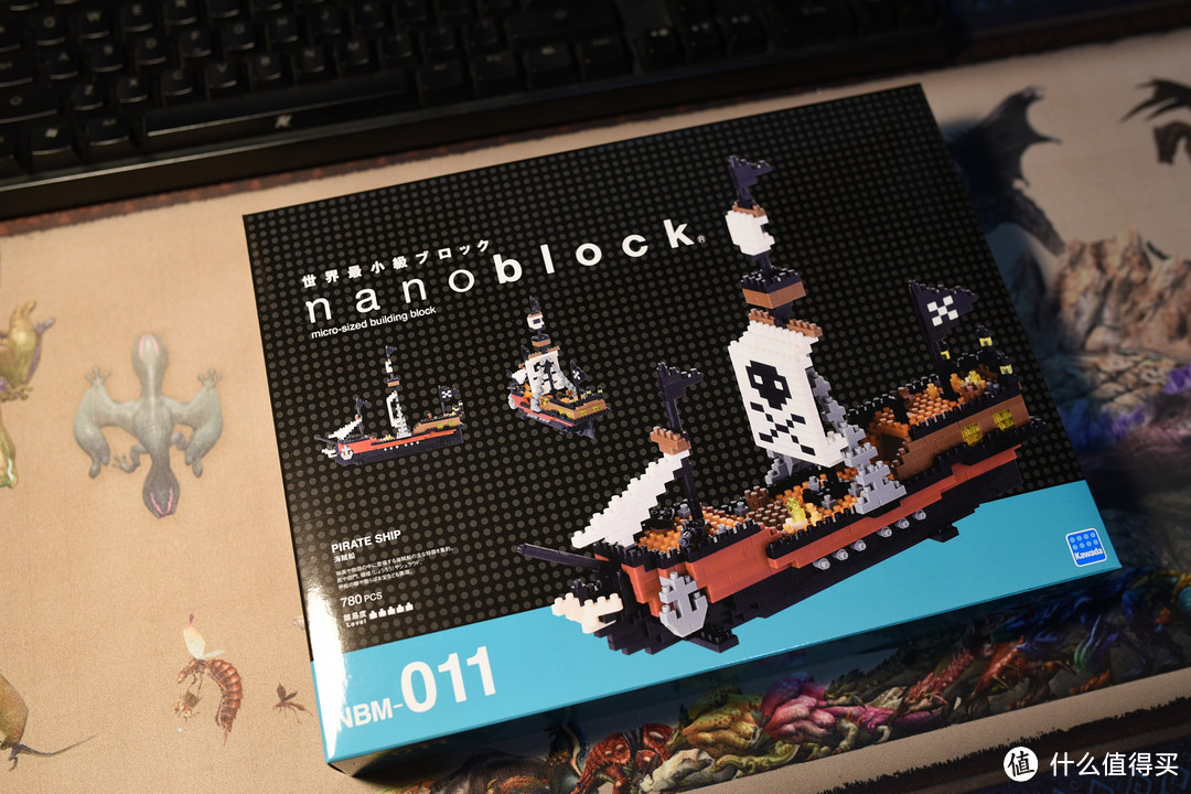 “缩水的乐高”体验：nanoblock 微型积木 NBM-011 海贼船