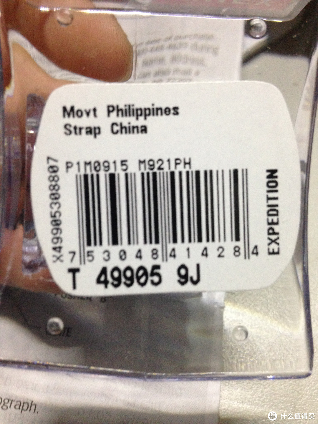机芯是菲律宾产的，表带是中国产的