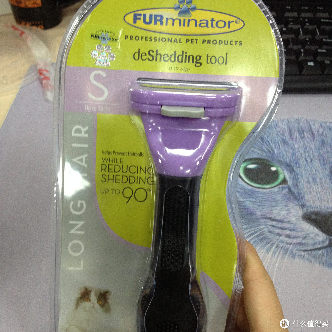 #有货自远方来# 为主子梳毛：FURminator deShedding 宠物去毛梳