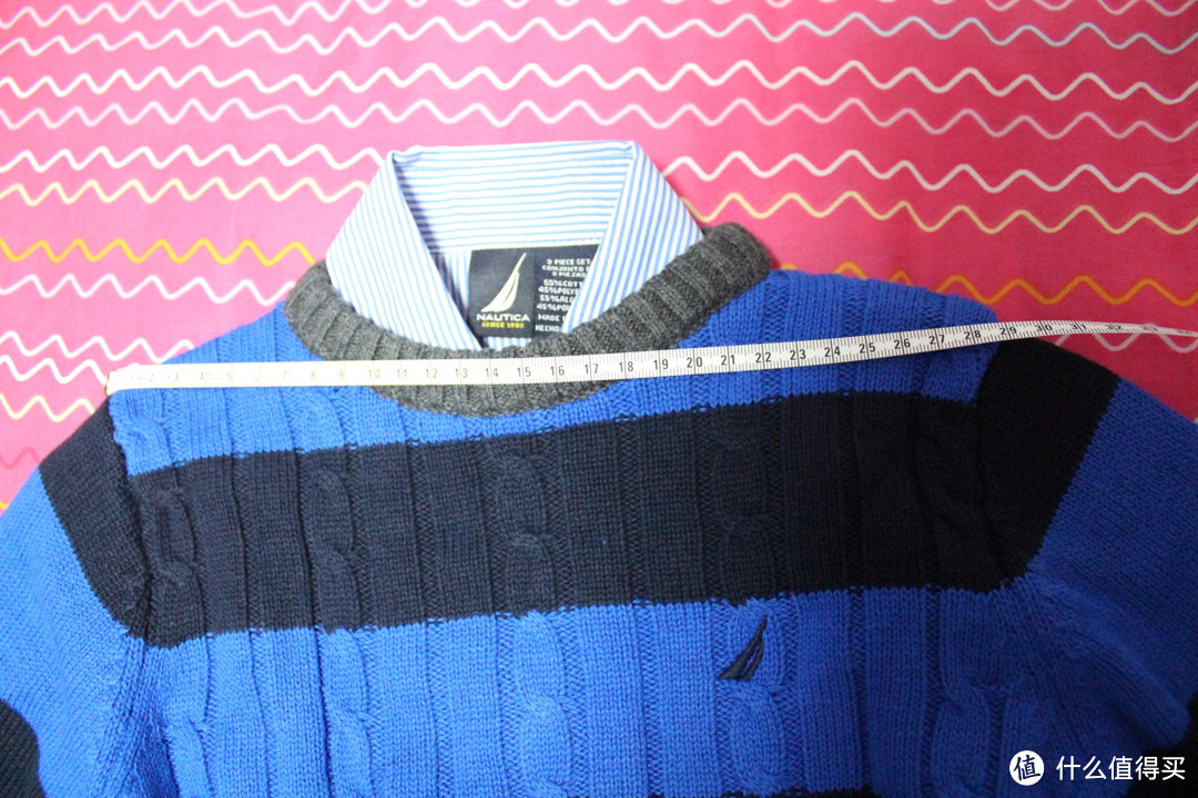 #有货自远方来#Nautica 诺帝卡 Woven Striped Cable 男童三件套(附尺码)