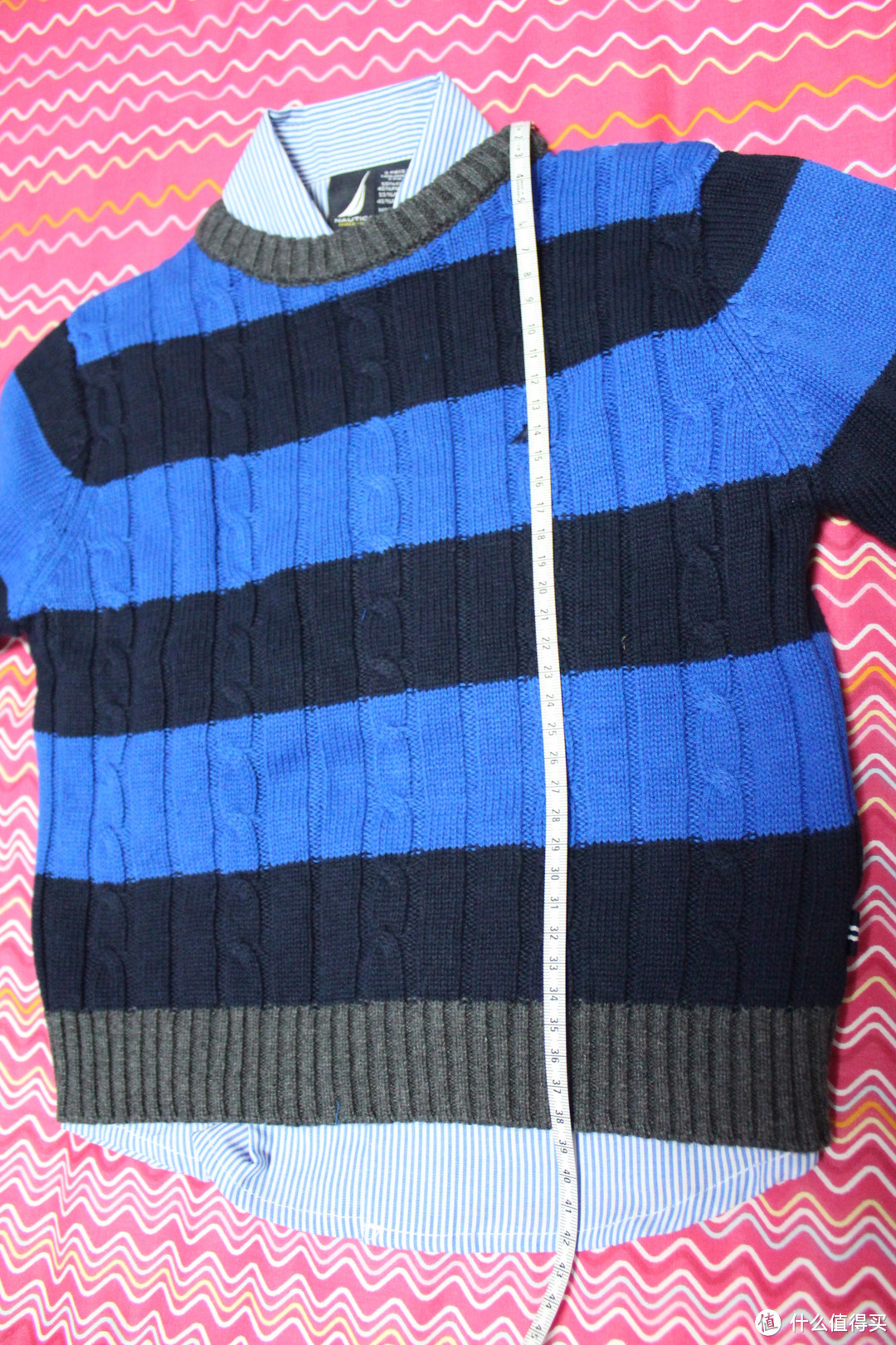 #有货自远方来#Nautica 诺帝卡 Woven Striped Cable 男童三件套(附尺码)