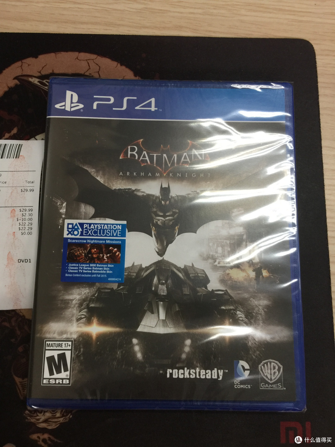 小神价入手ps4 蝙蝠侠 阿卡姆骑士 盒装游戏晒单 游戏软件 什么值得买 小神价入手ps4 蝙蝠侠 阿卡姆骑士 盒装游戏晒单 游戏软件 什么值得买