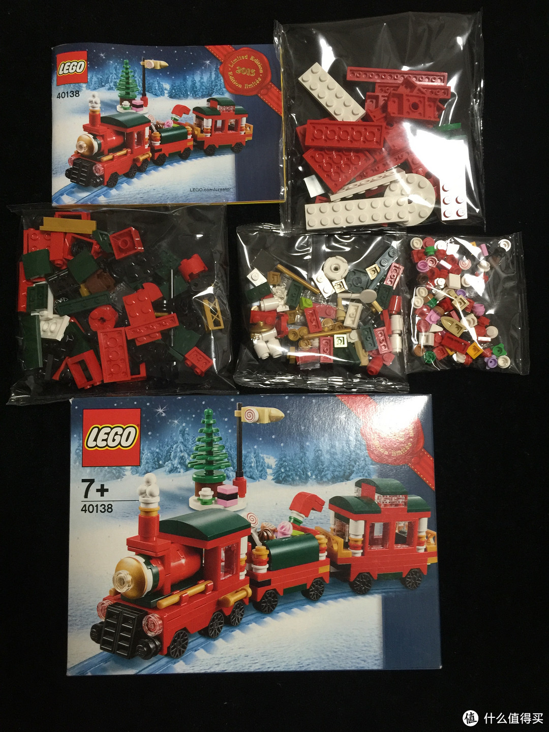 lego 乐高 圣诞小火车 40138_拼插积木_什么值得买