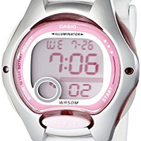 Casio Women\'s LW200-7AV Digital Watch with White Resin Strap