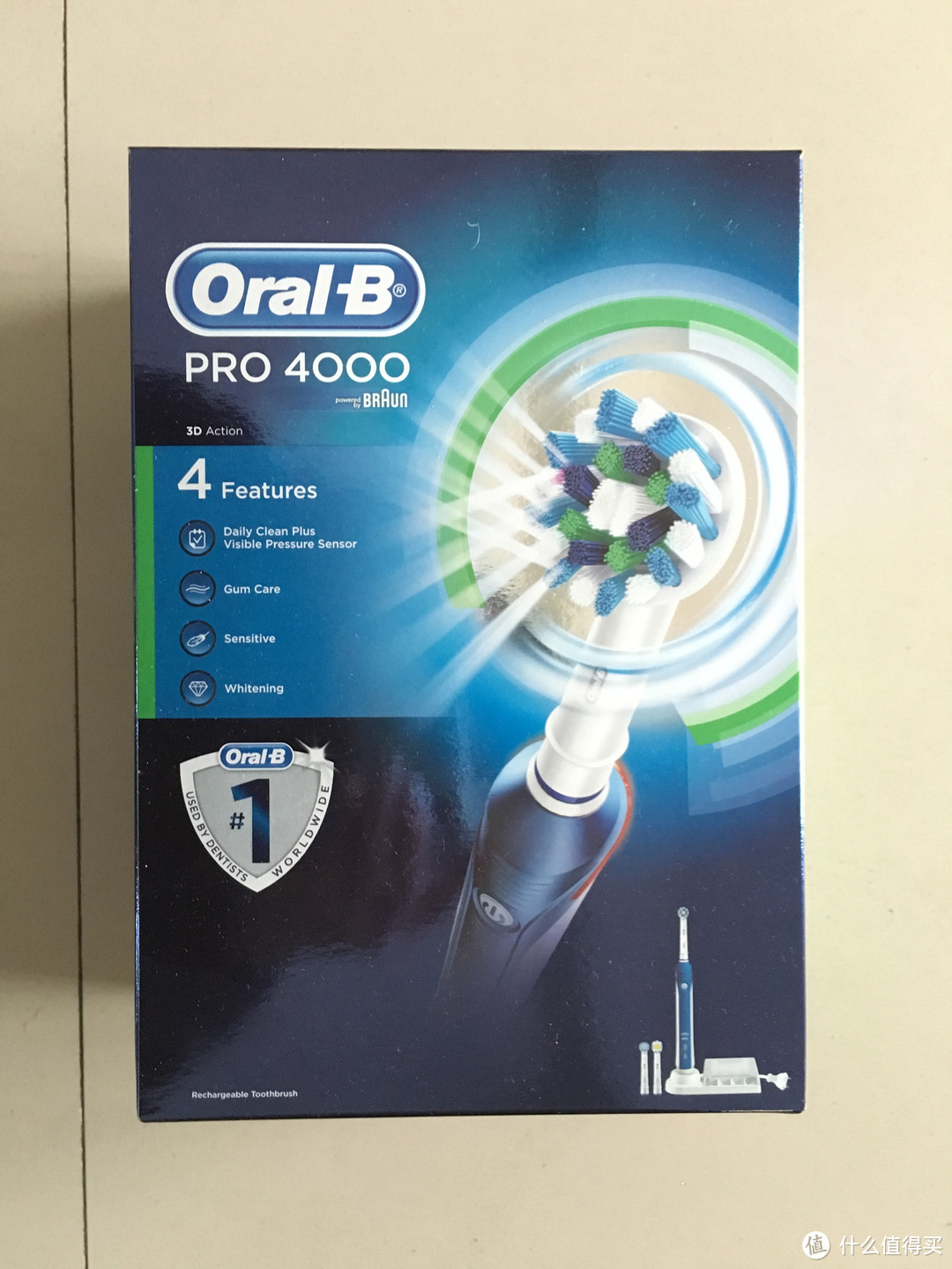 #有货自远方来#英亚购入BRAUN 博朗 Oral-B 欧乐-B Pro 4000 电动牙刷 晒单