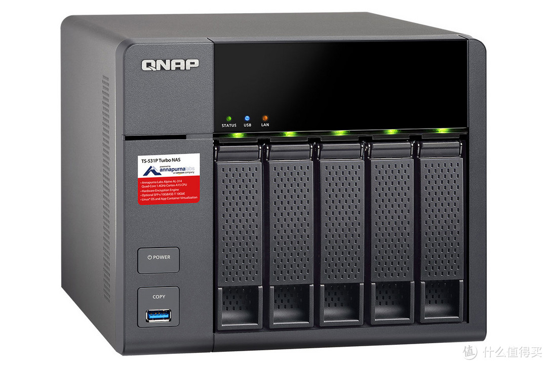 10GbE网络、支持Docker容器：QNAP 威联通 发布 TS-531P NAS