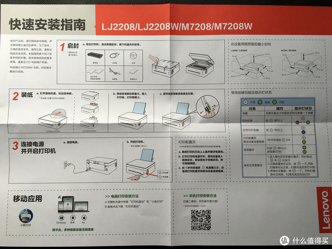 无需彩打？那就告别喷墨时代吧!—Lenovo联想小新M7208W 多功能激光打印机