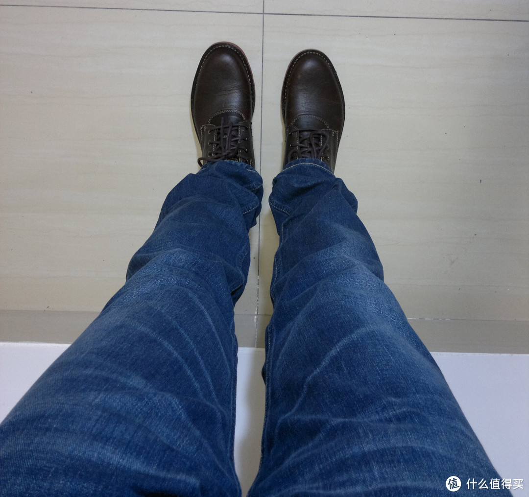 #有货自远方来# Clarks 其乐 Varick Hill 男款真皮马丁靴 & Lee 101 tapered 赤耳牛仔裤