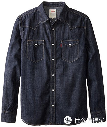 Levi's 李维斯 Barstow Denim Western Snap-Up Shirt 男士牛仔衬衣