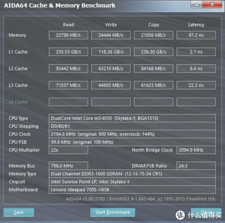 lenovo 联想 ideapad 700S 超极本 晒单（附intel 英特尔 skylake Core M 6Y30 体验）