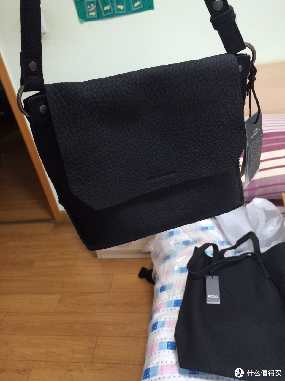 你们买ECCO鞋，我买ECCO包：ECCO Eyota Tote+ECCO Eyota Crossbody 皮包