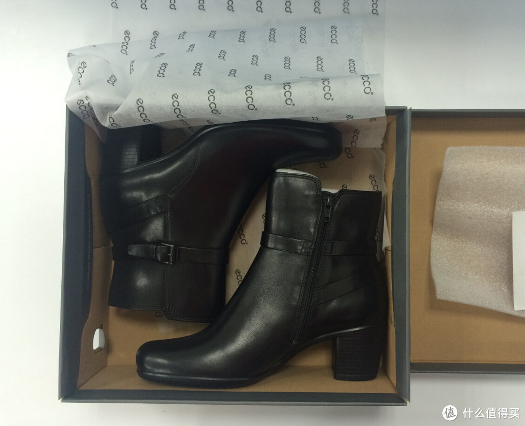 #圣诞有礼#送给母上-西班牙亚马逊购入ECCO touch55 ankle boot 高跟短靴