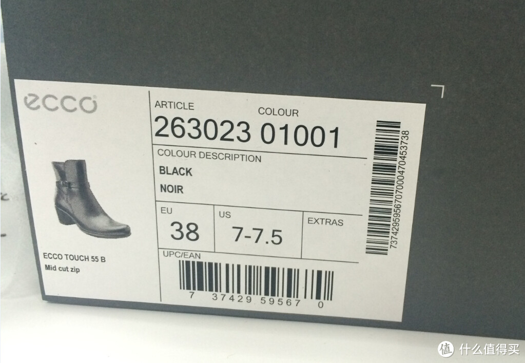 #圣诞有礼#送给母上-西班牙亚马逊购入ECCO touch55 ankle boot 高跟短靴