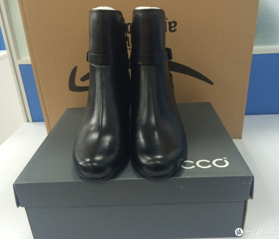 #圣诞有礼#送给母上-西班牙亚马逊购入ECCO touch55 ankle boot 高跟短靴