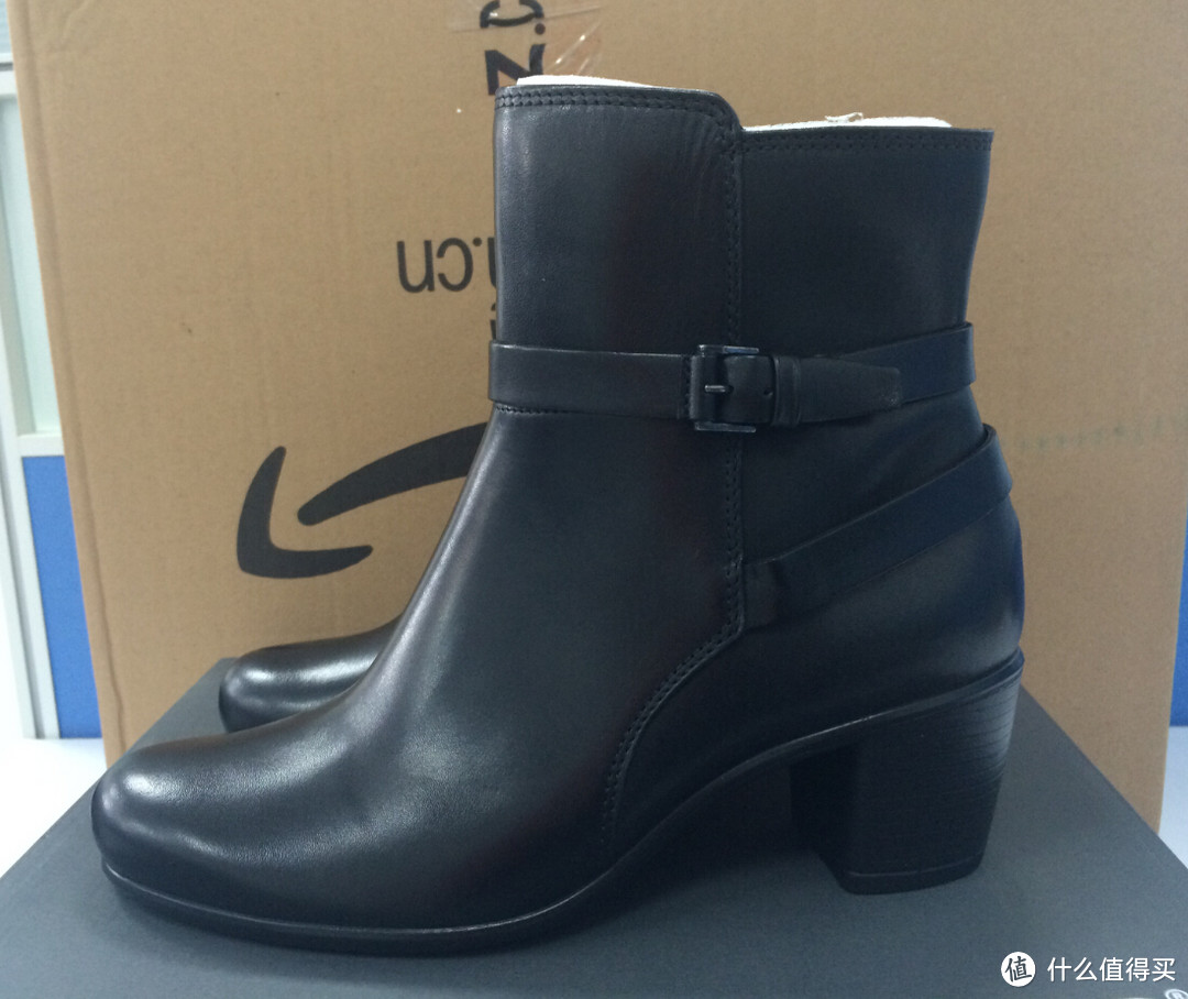 #圣诞有礼#送给母上-西班牙亚马逊购入ECCO touch55 ankle boot 高跟短靴