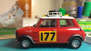 中年大叔的玩物之二：1:24 莫里斯 Mini Cooper 1275S 拉力赛车