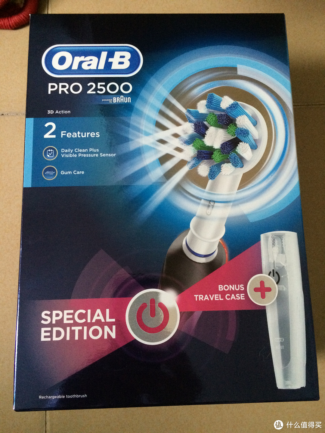 我们的目标是没有蛀牙：Oral-B 欧乐-B Pro 2500 3D 智能电动牙刷