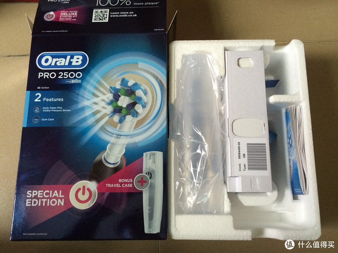 我们的目标是没有蛀牙：Oral-B 欧乐-B Pro 2500 3D 智能电动牙刷