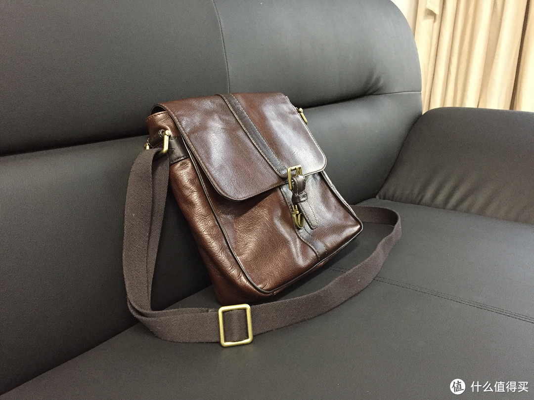 FOSSIL Men's Estate Saffiano Leather 男包 使用感受