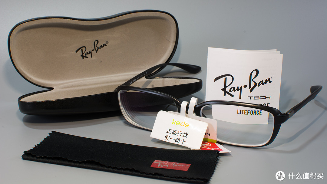 大脸汉子难配镜：可得眼镜网入 Ray·Ban 雷朋 板材光学眼镜架 ORX7037-5204/56+1.60非球面镜片