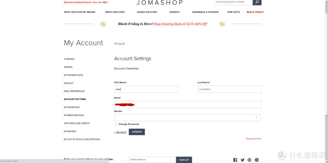 Jomashop 购物初体验