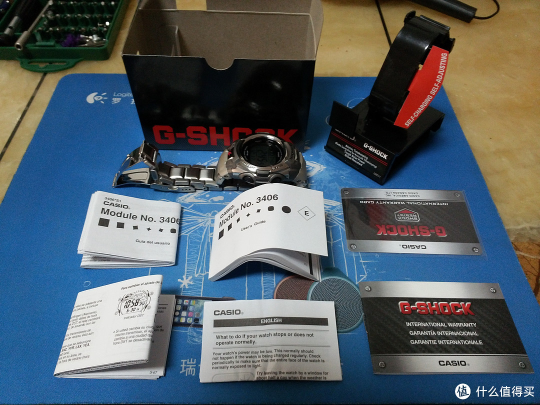 Casio卡西欧 男款 MTGM900DA-8 太阳能6局电波手表 到货小晒+改造工具拆表带