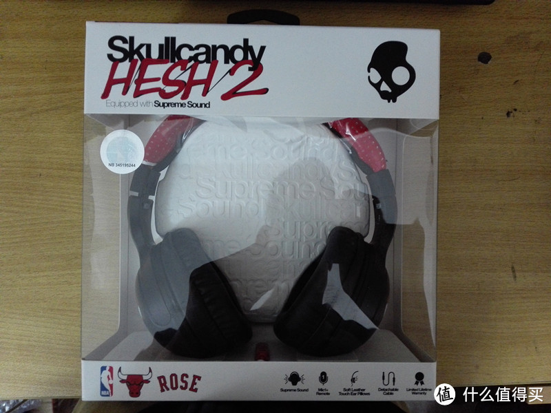 Skullcandy 斯酷凯蒂 HESH_NBA2.0 头戴式耳机 S6HSDY-228 公牛队